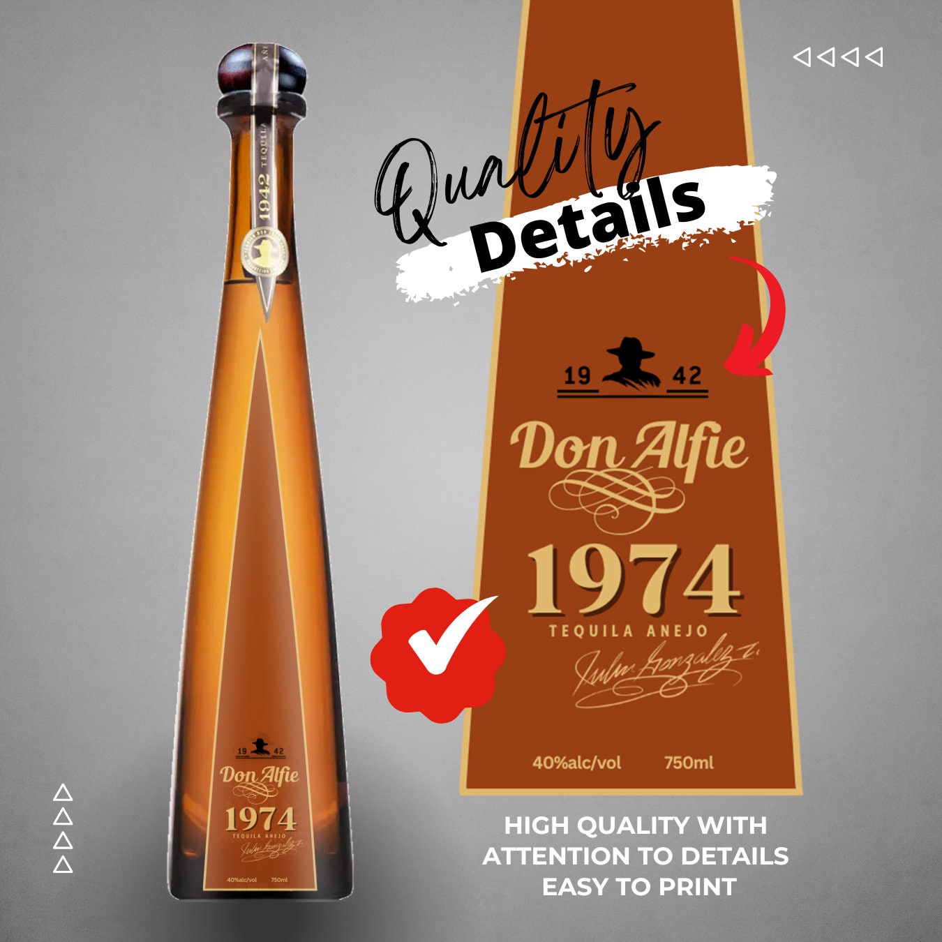 Don Julio 1942 Label - Etsy Don Julio 1942 Label - Etsy