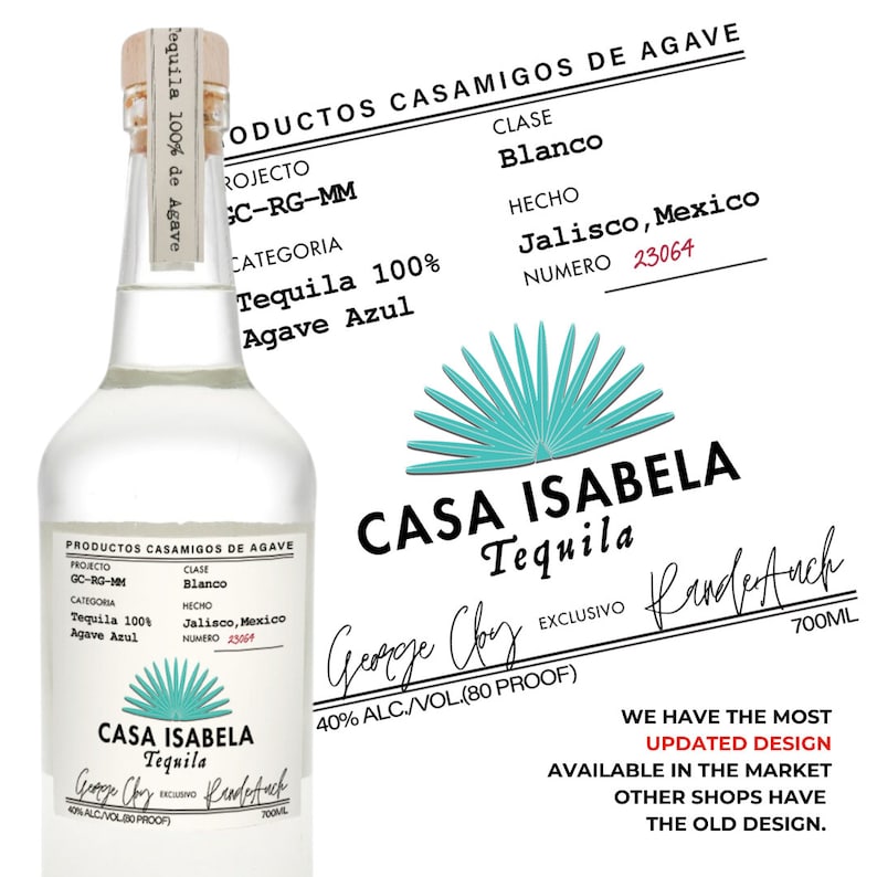 Printable Casamigos Tequila Label Editable Customize, Tequila Gift ...