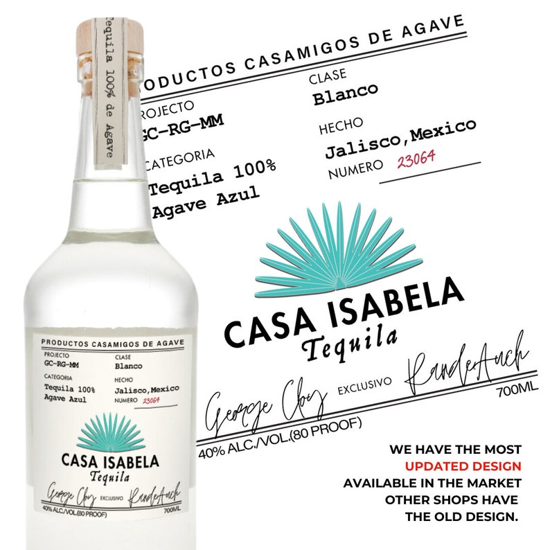 Printable Casamigos Tequila Label Editable Customize, Tequila Gift ...