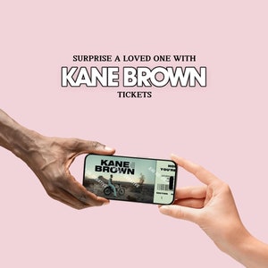 PHYSIKALISCHES + LAMINIERTES Kane Brown: In High Road Tour Custom / personalisiertes Konzertticket