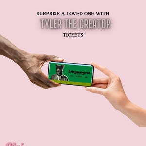 FÍSICO + LAMINADO - Ingresso para show personalizado da turnê mundial Tyler The Creator: CHROMAKOPIA