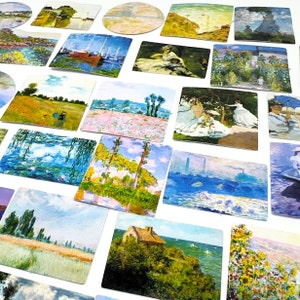 Monet Art Stickers, Painting Stickers, Drawing Stickers, Scrapbooking, Journaling/ Diary Stickers, Art/Artist Quote Journal Stickers