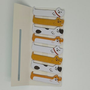Pet Sticky Notes, Kawaii Animal Reminder Notes, Memo Pad Stickers, Dog Lover Stationery, Cute Pet Memo, Dog Lover Gift