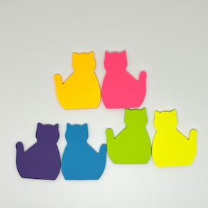 Cat Sticky Notes, Animal Sticky Notes, Planner Page Marker Stickers, Cat Lover Gift