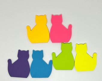 Cat Sticky Notes, Animal Sticky Notes, Planner Page Marker Stickers, Cat Lover Gift