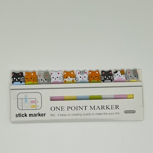 Regalo per amanti dei gatti, post-it a forma di gatto, promemoria kawaii con animali, adesivi per blocco note