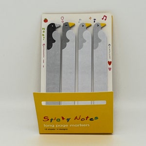 Regalo per gli amanti dei pinguini, foglietti adesivi per i pinguini, note di promemoria sugli animali Kawaii, adesivi per promemoria, cancelleria per gli amanti dei pinguini, promemoria per i pinguini carini