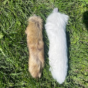 FAUX Fox Tail Keychains