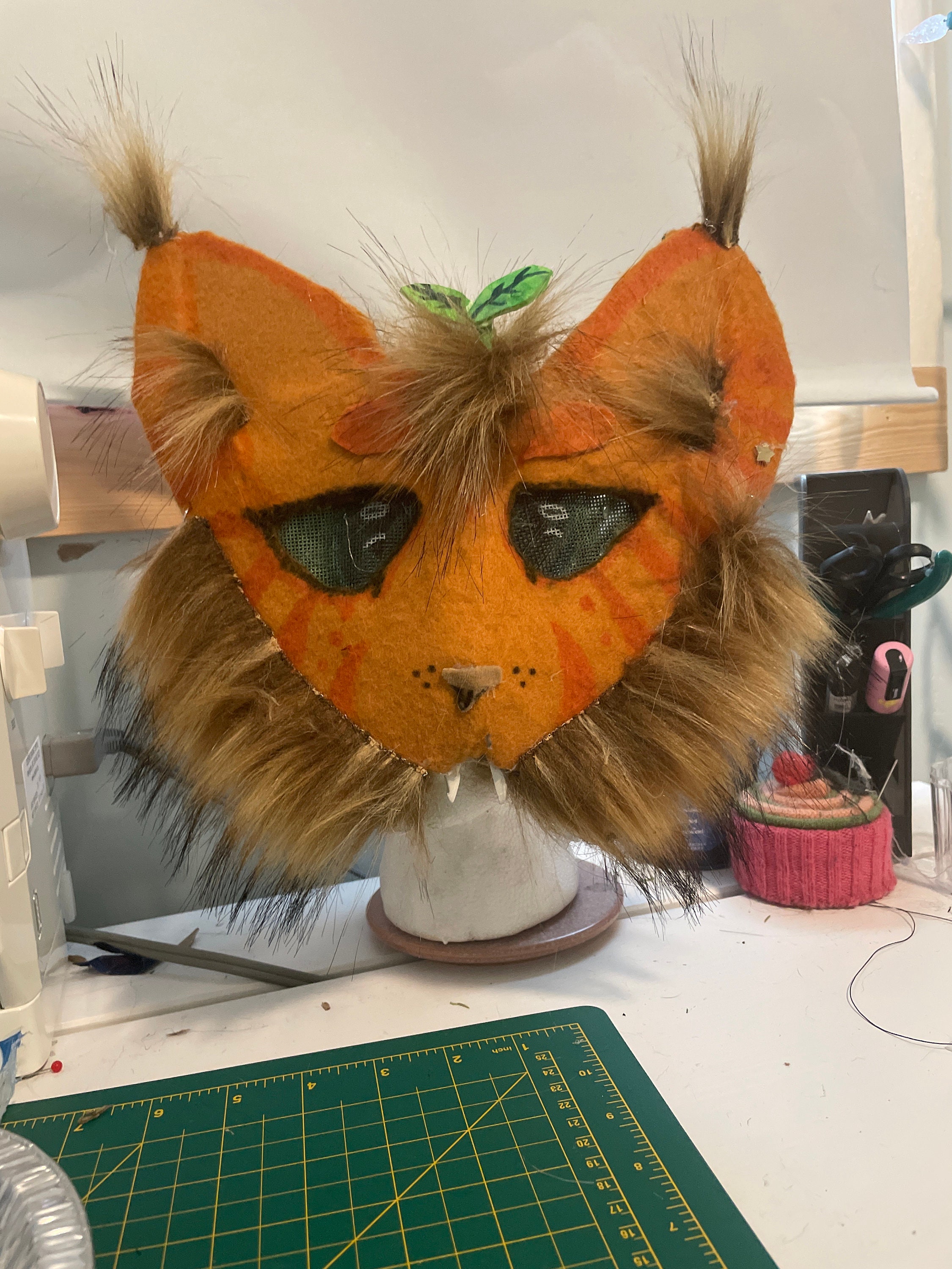 Ginger Tabby Cat Therian Mask Etsy
