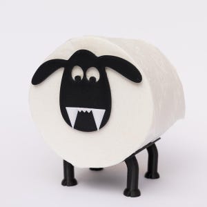 Toilet Paper Holder Vampire Sheep Bathroom decoration and gift.