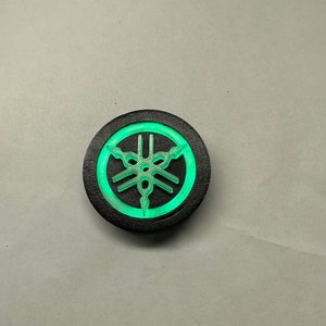 Yamaha Quite Tech Golf Cart Green LED Emblem, Logo , Nameplate, Sticker