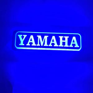 Yamaha Golf Cart Blue LED Emblems, Nameplate, Logo, sticker