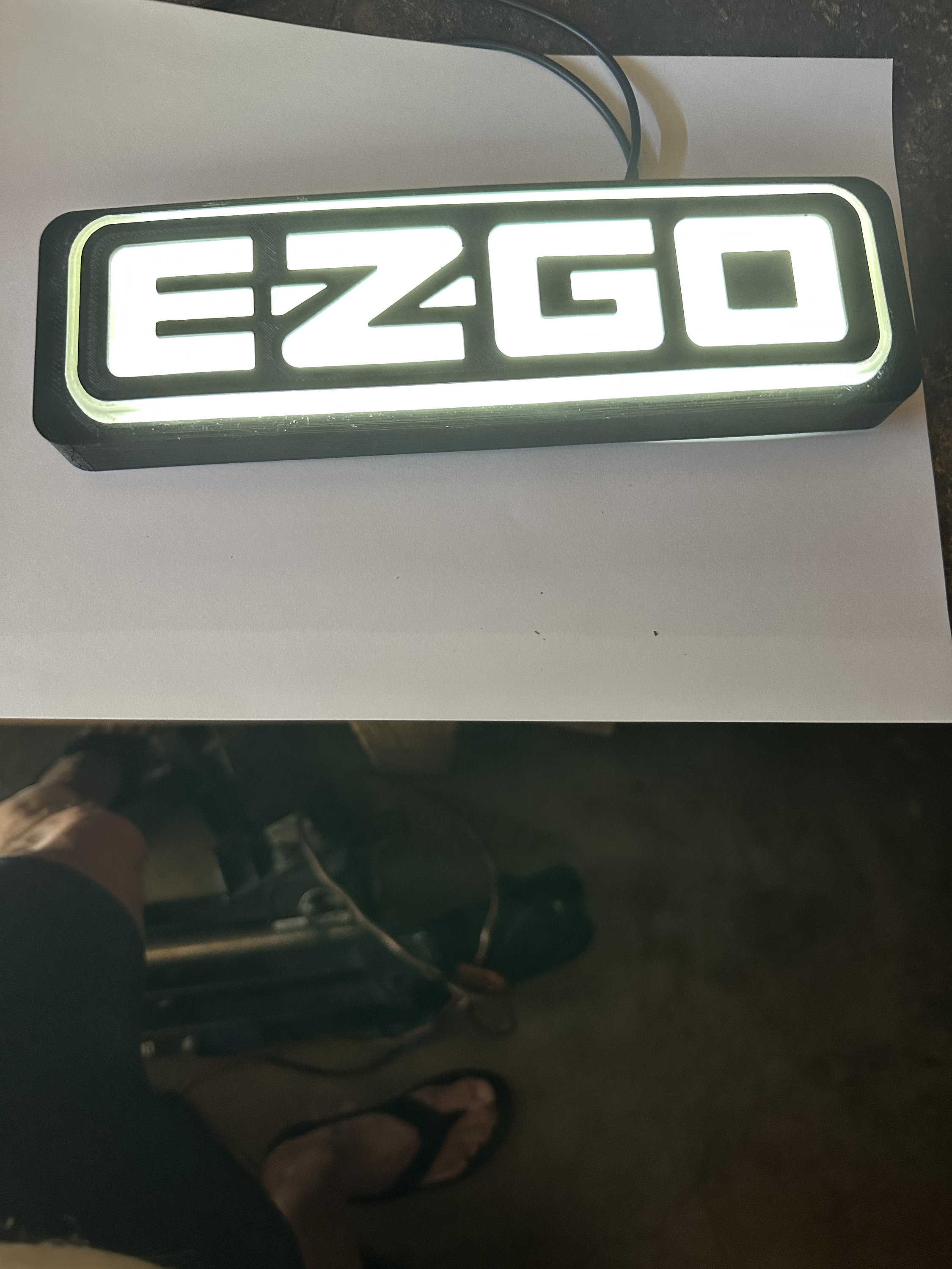 EZGO Golf Cart TXT, RXV White Led Emblem, Logo, Nameplate, Sticker - Etsy