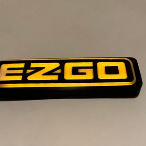EZGO Golf Cart TXT (1996-2013) Yellow LED Emblem, Logo, Nameplate