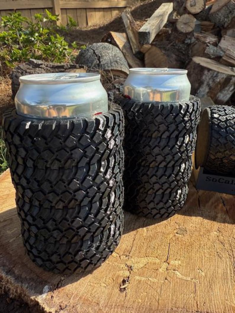 Socal3dprintsDesigns Tire Coasters with Rack - Thumbnail 3