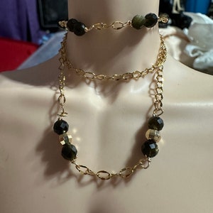 SD MSD BJD Golden Obsidian Necklace