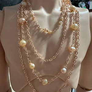 SD17+ BJD Pink Pearl Necklace (1)