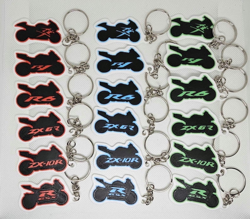Motorcycle Usb Keychain Motorcycle Keychain, Gift Idea, Motorcycle Silhouette, 3D Printed in ...