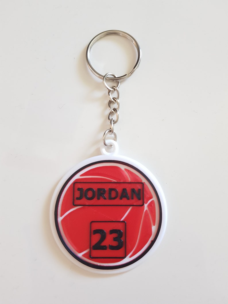 Personalized Basketball Key Ring, 3D Printing Gift Idea in PLA - Etsy ...