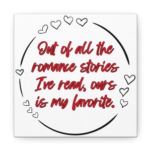 Romance Stories Canvas Gallery Wraps