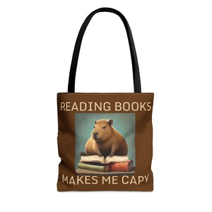 Capibara boeken draagtas (AOP)