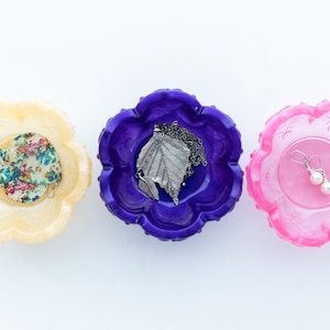 Schale | Epoxidharz Schale | Schmuckstück Teller | Trinket Schüssel | Ring Schale | Handarbeit | Personalisierbar