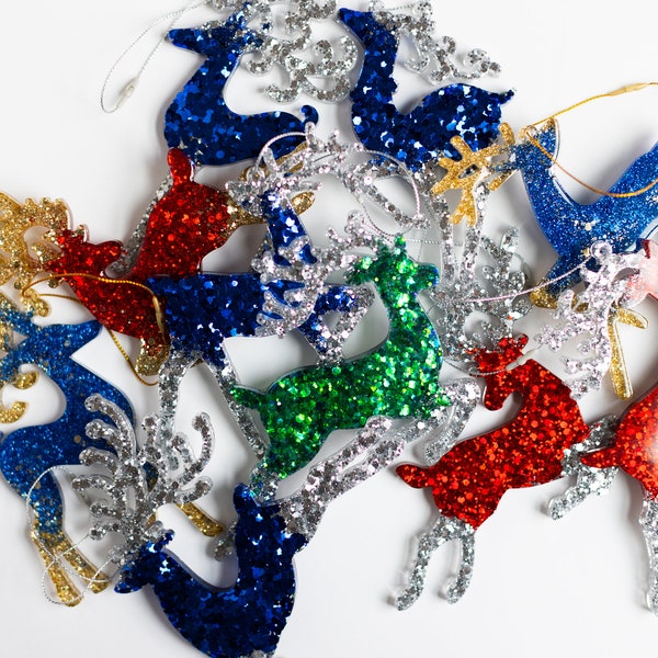 Reindeer Ornaments | Epoxy Resin | Christmas Reindeer | Customizable | Ornament |