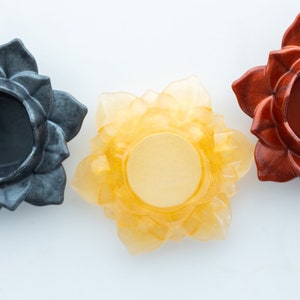 Lotus Kerzenhalter | Epoxidharz | Kerzenhalter | Personalisierbar | Handarbeit |