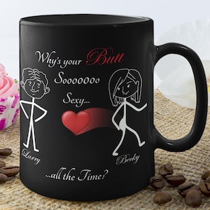 Flirty Coffee Mug - Funny Romantic Gift for Wife, Girlfriend