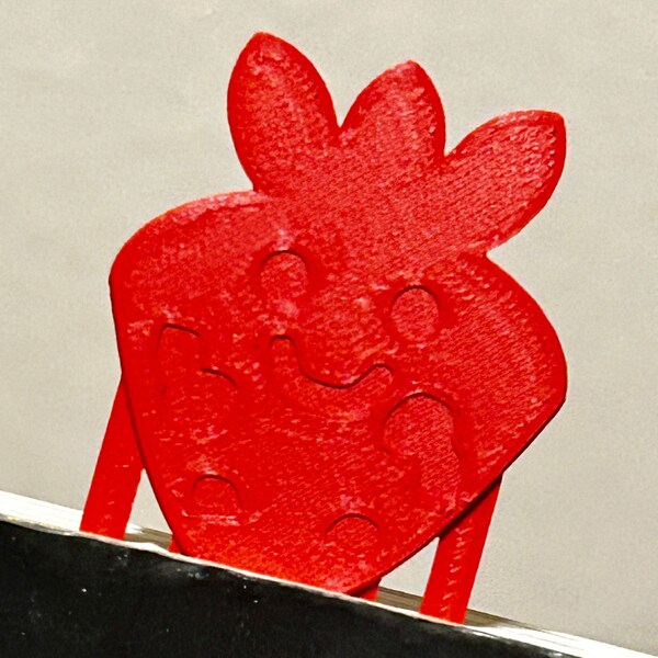 Strawberry Sis 3D Printed Bookmark