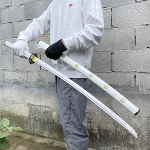 Handmade Katana Cherry Blossom Theme Design Fantasy Sword Creative Handmade Samurai Sword Real Japanese Samurai Sword