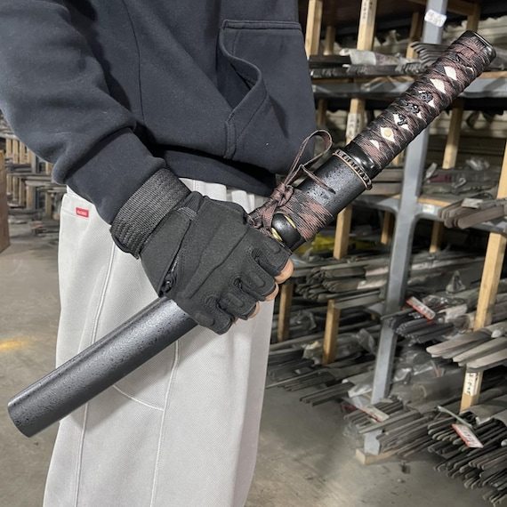 Ting Clay Burnished Blade Handmade Katana Original Design Collectible Sword Tanto Boyfriend Father Gift