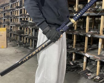 T10 Steel Real Harmon Handmade Samurai Sword Original Design Dragon Theme Samurai Sword Holiday Gift Gift for Friend Boyfriend Father Gift