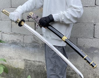 Handmade Katana Japanese Taisho Practice Samurai Sword Suitable Gift for Boyfriend