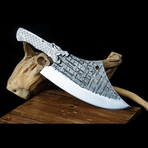 Handmade Sharp Cleaver Chef Knife Bones Chopping Butcher Tool Kitchen Chopper