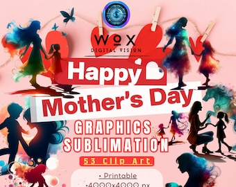 Mother's Day Graphics Sublimation Png Clip Art Download Printable,Mothers Day Graphic Tee,Mom Day Illustration Bundle Png,Mom Designs Png