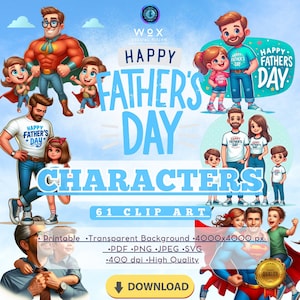 父の日 PNG バンドル クリップアート プリント ダウンロード、ハッピー パパの日カード、ハッピー パパ、父の日のグラフィック、かわいい父の日、最高のお父さん PDF