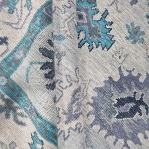 8x10,9x12 Multi color grey hand knotted Oushak rugs rug for living bedroom area rug available size