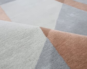 Hand Tufted Wool Rug, Modern multi color Wool Rug, Large Area , Tufted Rug, Living Room Rug, Home Decor Rug, Bedroom Rug