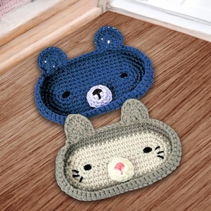 Crochet Pattern: Bear & Cat Eyeglass Holder (PDF Download)