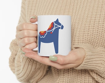 Keramische mok paardensport: cadeau paardenliefhebber, kopje koffie en thee