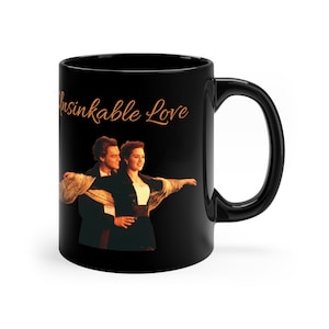 Titanic Personalised Valentine Gift Custom Titanic Gift Titanic Portrait Valentines Day Titanic Mug Leonardo DiCaprio Kate Winslet Movie Mug