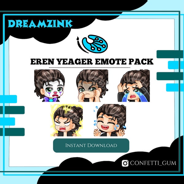 Eren Yeager Emote Pack | Twitch/ Discord | ATOT