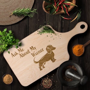 15.7 inch Dachshund Dog Dinner Plate Cheese Board Cutting Charcuterie Board  Cute Christmas Dinner Plate Family Party Convenient Food Tray (Wooden)