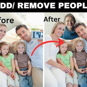 Add or Remove People From Photo Editing Service, Add Person To Photo, Photoshop Wedding Photos Edit Memorial Gift, Photoshop Services