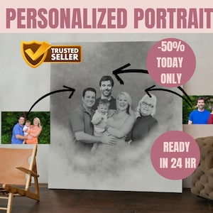 Add deceased someone to photo - Custom gift and memorial - Deceased loved one gift - Add Person to Photo - Combine Photos - Gift for Dad Mom