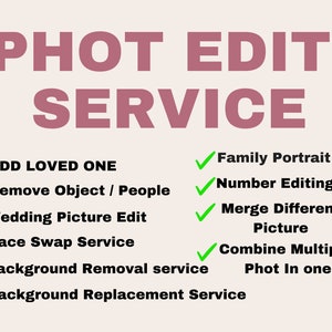 Photo Editing Service, Custom Photo editing, Photoshop service, Wedding photo editing services, Remove people from photos, photo restoration