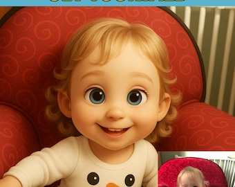 Custom 3D Pixar Style Portrait-Personalized Cartoon Gift, Profile Picture, Digital Download, Custom Toon Character Design