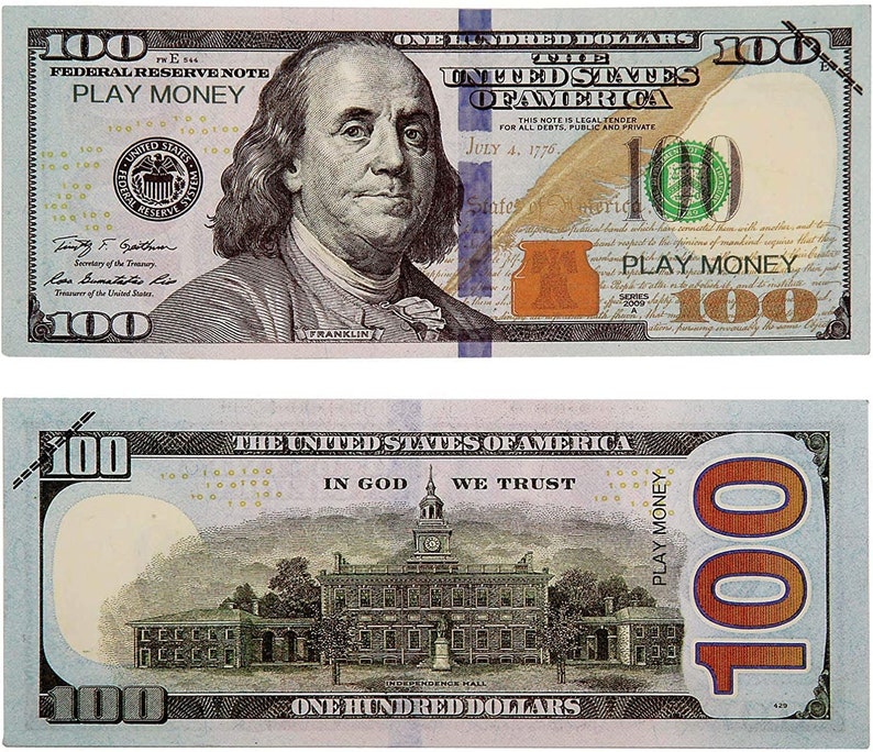 100 Bill Prop Money PSD Template Etsy Canada 100 Bill Prop Money PSD Template Etsy Canada