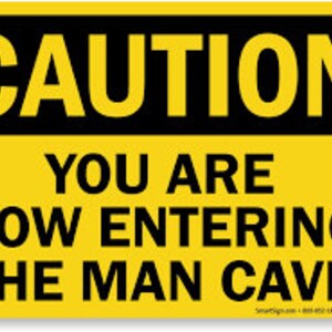 Man cave , Street sign, 10x7 sign, Blank sign, Custom street sign, Family sign, City sign, Decorative sign